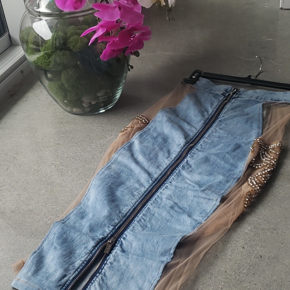 Denim Skirt Set - Picture 5 of 8